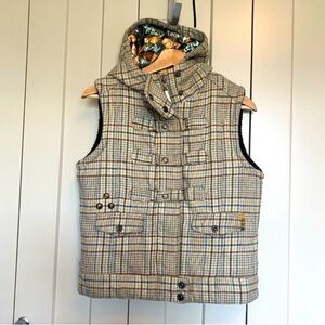 Firefly Plaid Hooded Vest